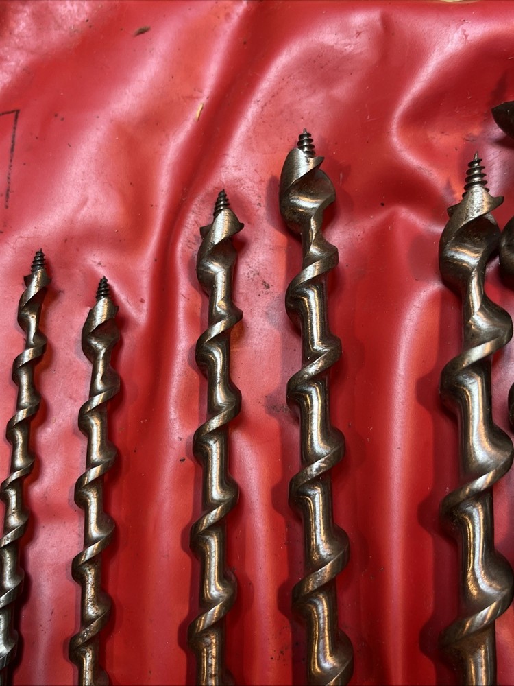 12 Piece Irwin Auger Bit Set Incomplete Used