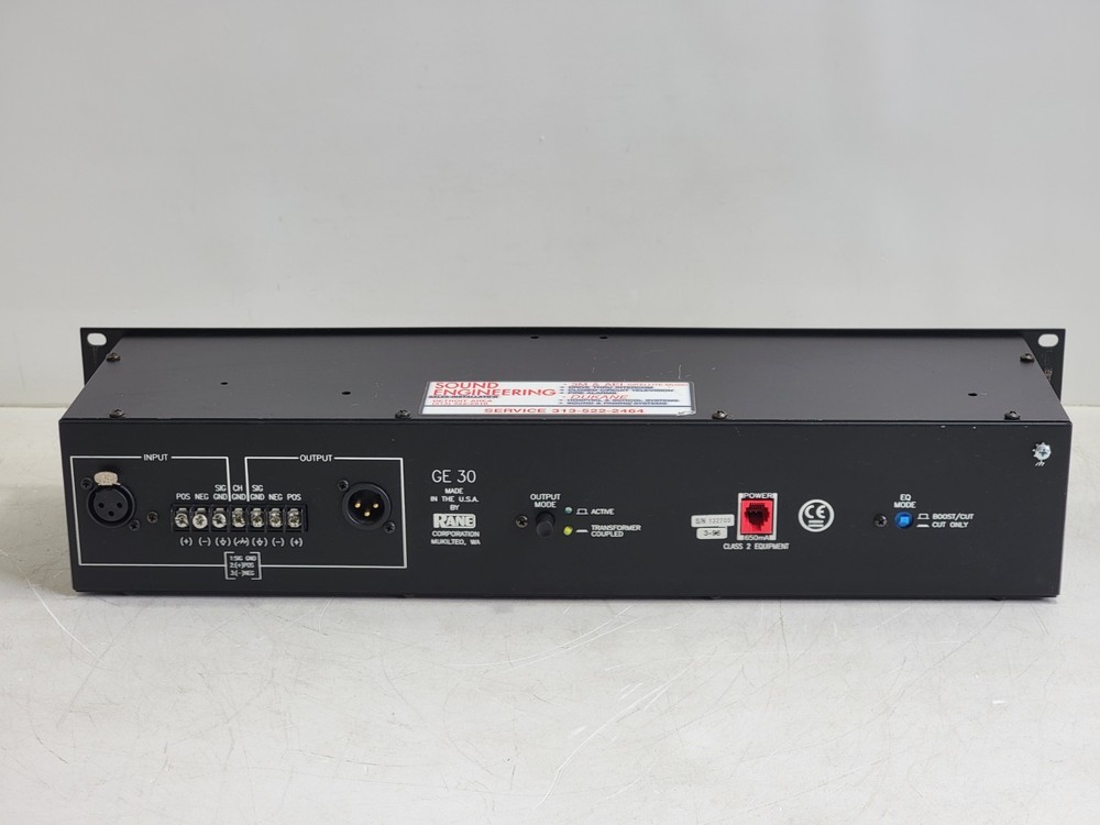 RANE GE30 GE 30 Graphic EQ Equalizer - Nice Cosmetics - Untested - Please Read!