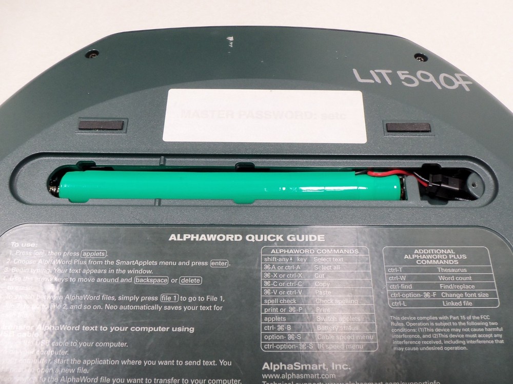 NEO By ALPHASMART PORTABLE PC Classroom WORD PROCESSOR with Power USB Cord Case