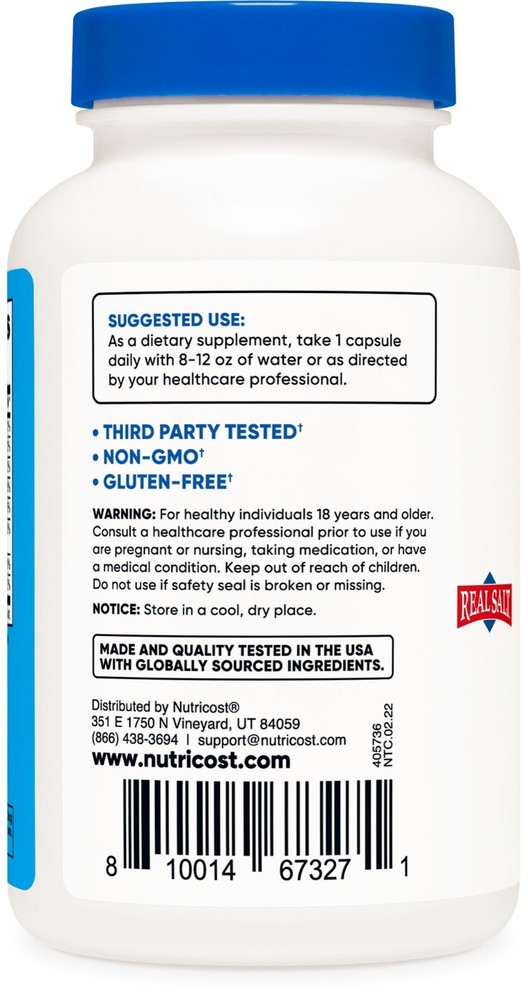 Nutricost Electrolyte Complex (Advanced Hydration with Real Salt®) 120 Capsules