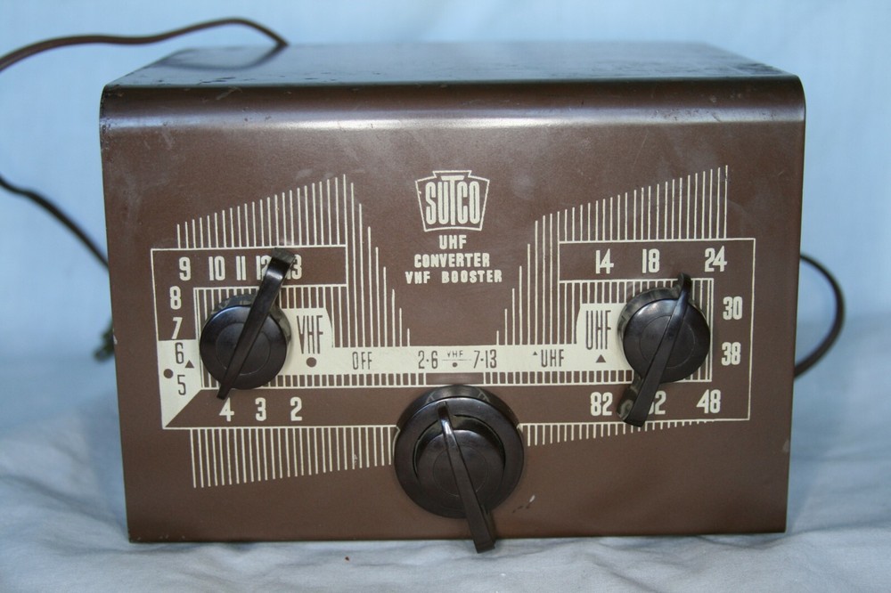 Vintage Sutco UHF Converter VHF Booster Model 21A Untested