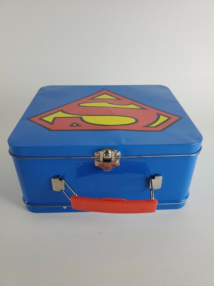 DC Comics Superman Logo Trademark Tin Lunch Box