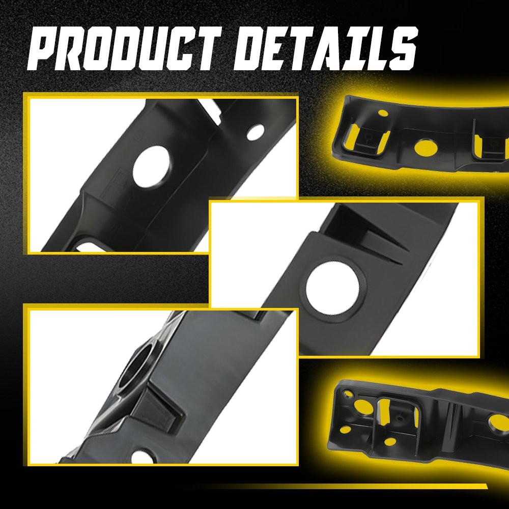 Front Bumper Bracket Right Passenger KB8A-50-153B for 2017-21 Mazda CX-5 Black D
