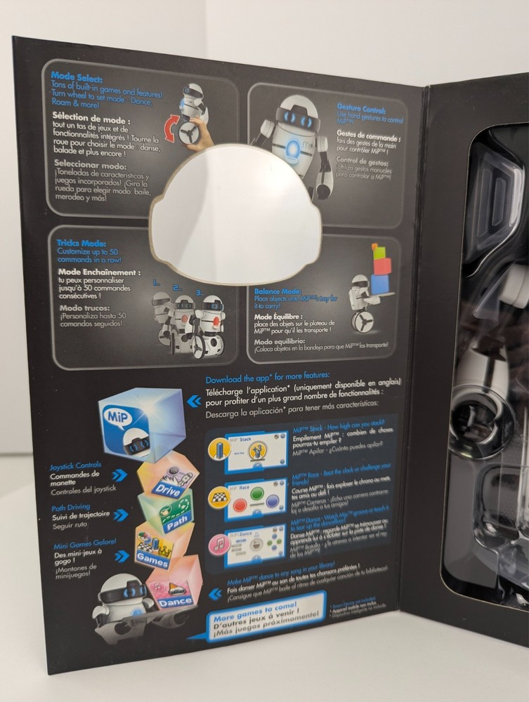 WowWee MiP Robot White Balancing RC Robot Gesture Sense iOS Android NEW Open Box