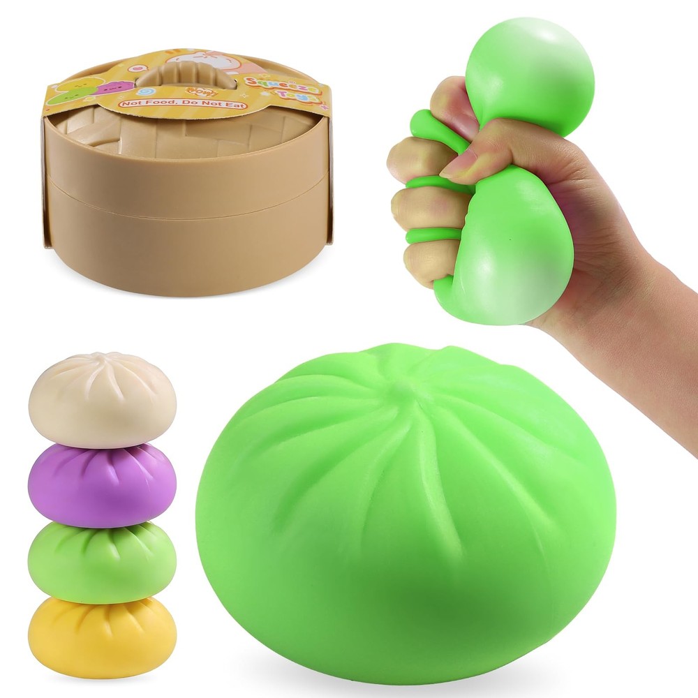 Dumpling Squishy Mystery Box, Dumplings Squeeze Stress Balls Medium, Green