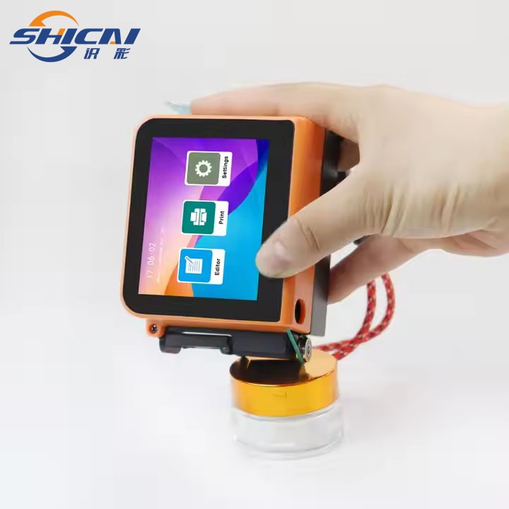 T1 Mini Handheld Inkjet Printer 12.7mm Coder Bottle Cap and Box Date Printer