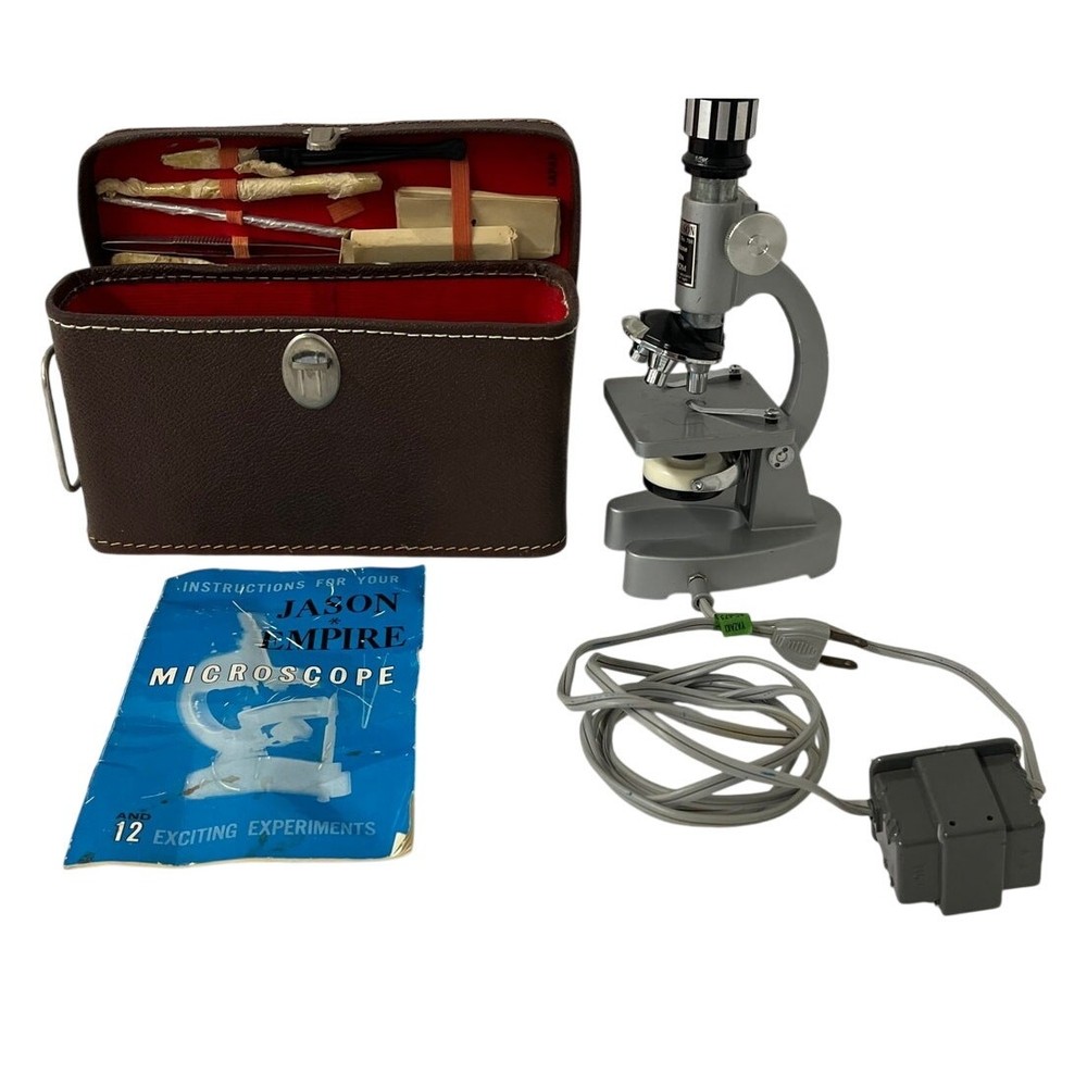 Jason Empire 708 Deluxe Microscope 750x w Case