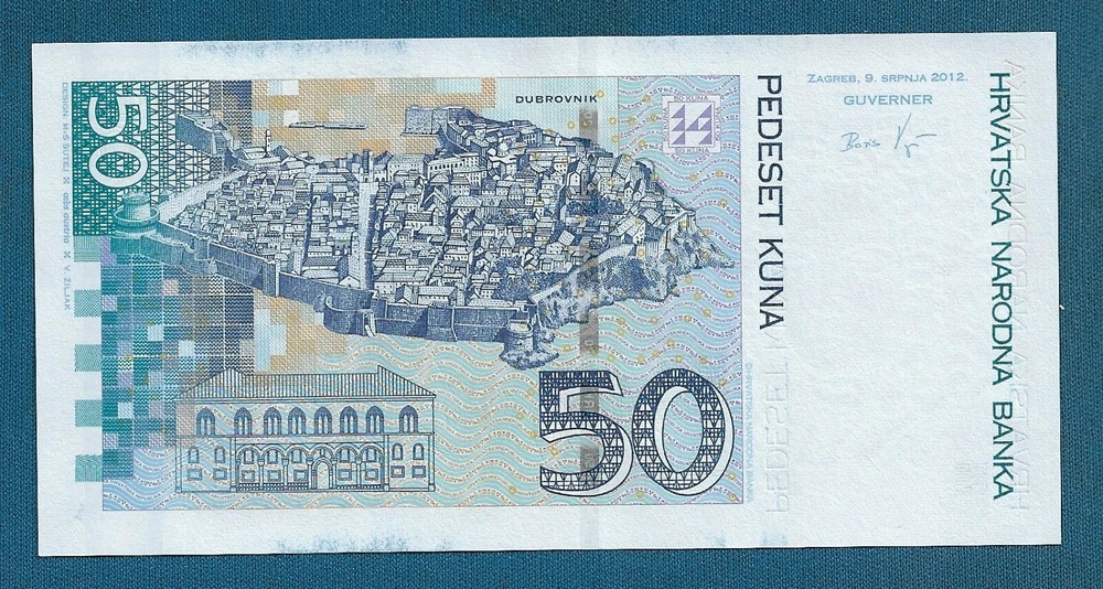 50 Kuna 2012. Croatia banknotes UNC - Ivan Gundulic, Replacement !