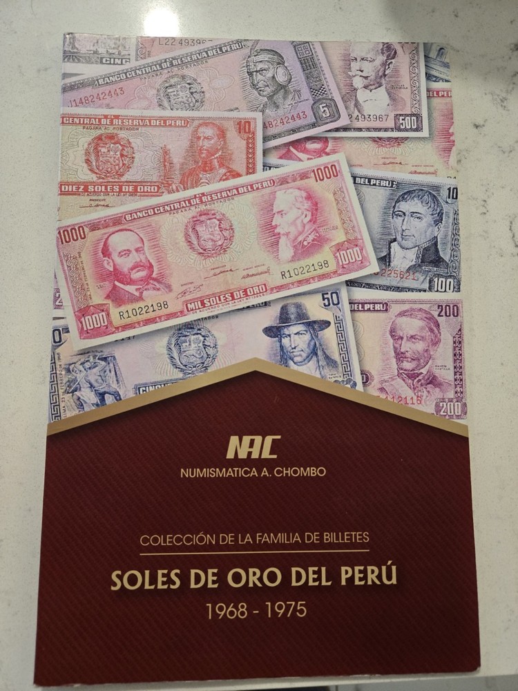 Complete Set Sol de Oro Peru Banknotes