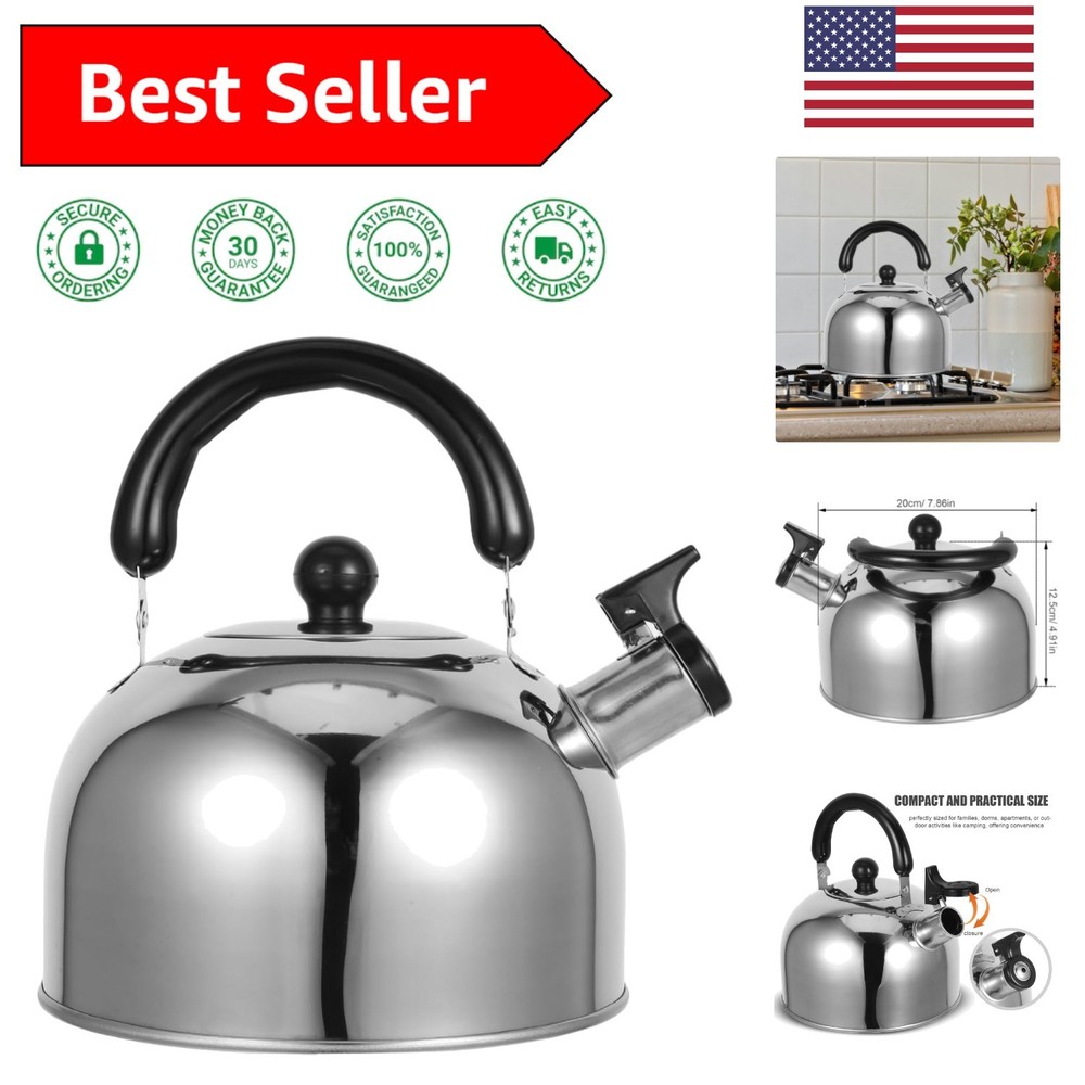 Elegant 3L Stainless Steel Whistling Kettle with Ergonomic Handle & Fast Heating