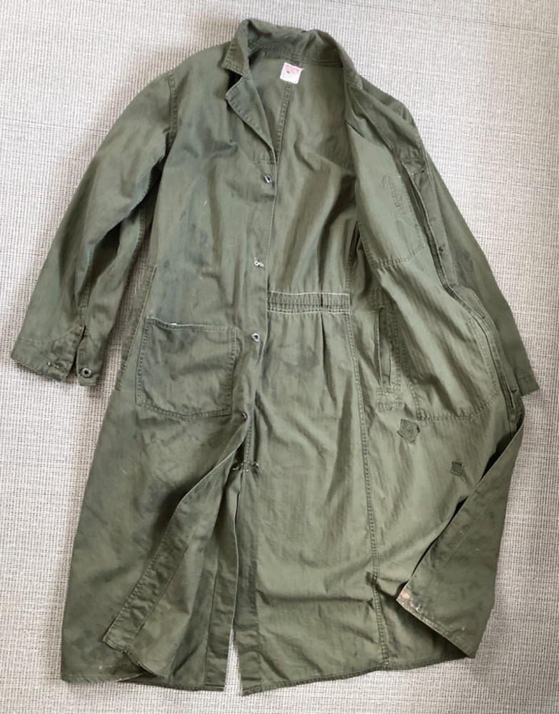 US ARMY WW2 Depot Work COAT HBT OD7