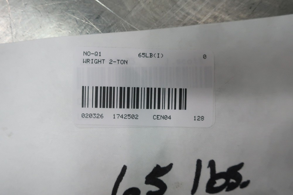 Wright 2-TON Hoist Chain Holder