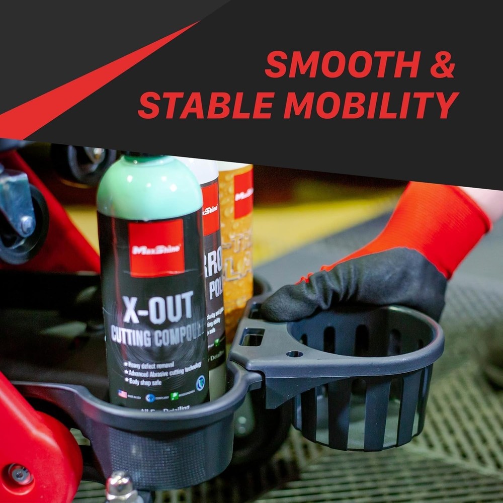 2-in-1 Modular Detailing Creeper Seat V2 | Rolling Creeper with Removable Cus...