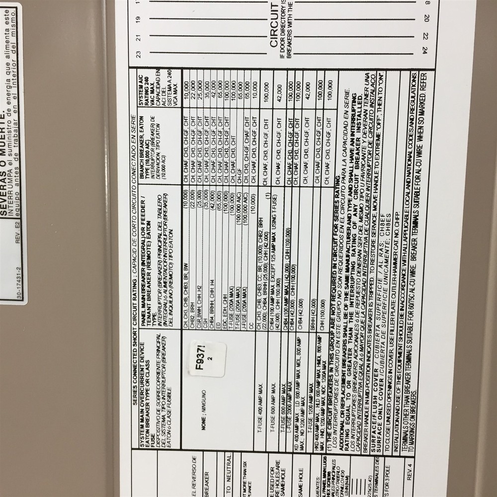 Eaton CH8NLEF Flush Surface Cover