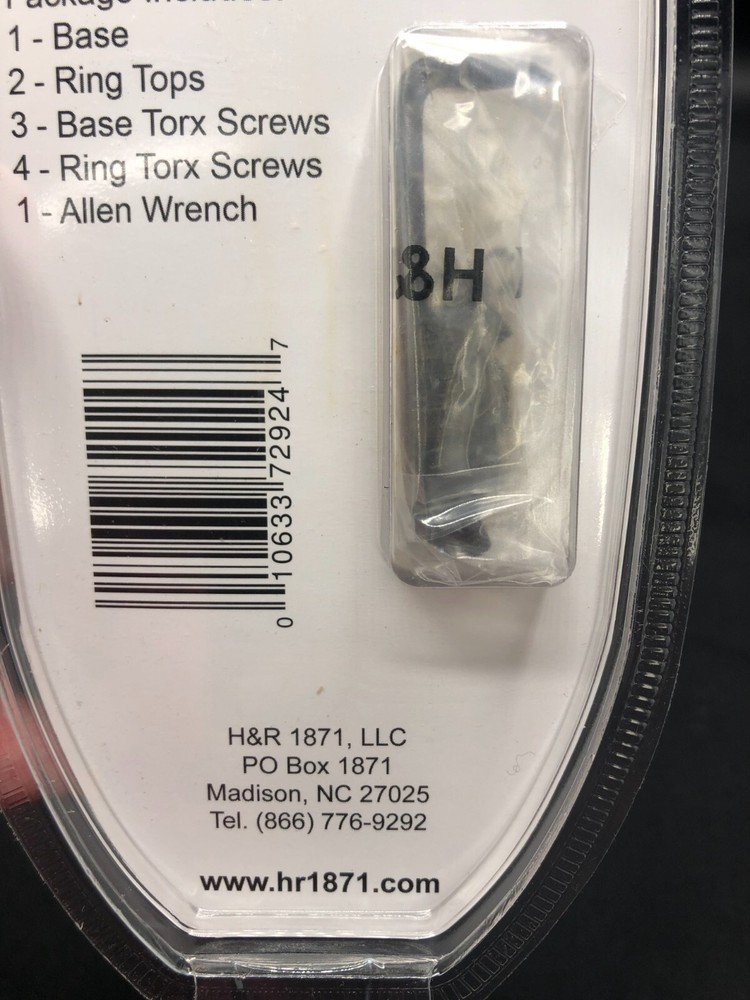 H&R Integral Scope Mount 1-pc Base & Rings Black 72924 - Medium Black