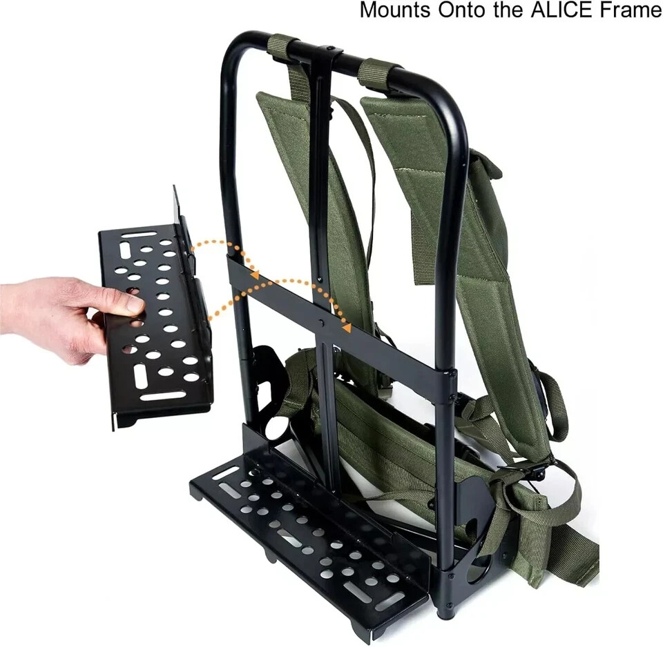 ALICE Frame Cargo Shelf OD Strap Rucksack Load Support Plate for Military Frame