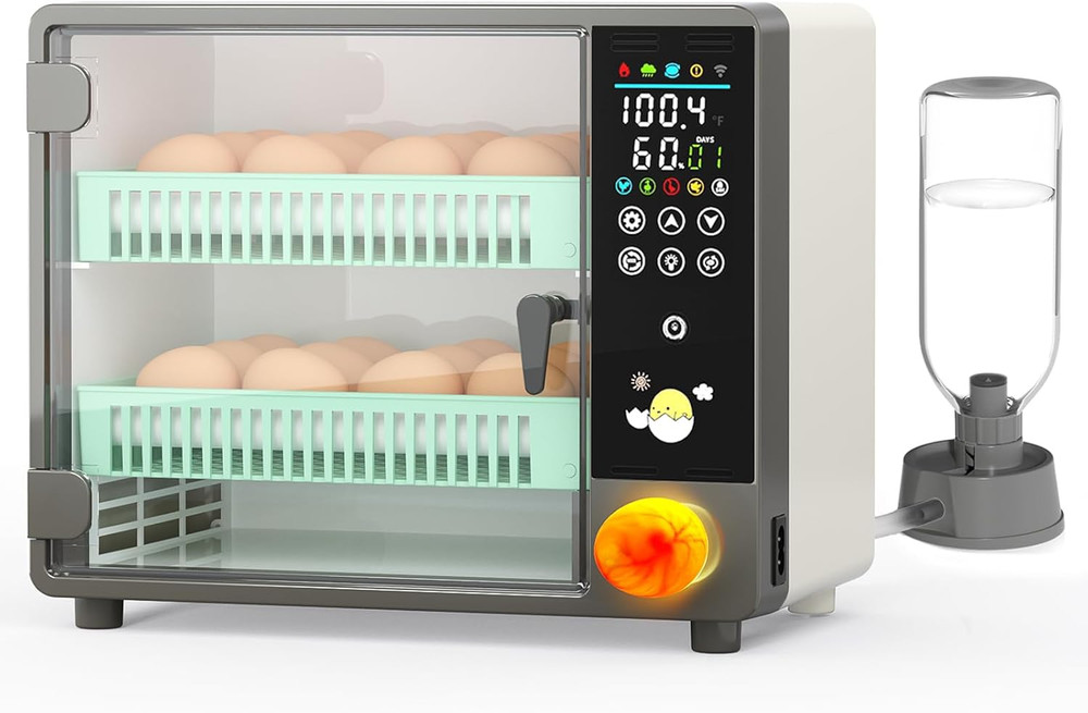 24-Egg Automatic Incubator with Humidifier and Temperature Control