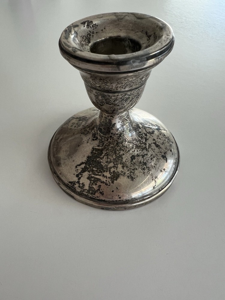 Sterling Silver Hamilton Weighted Candlestick Holder Solo