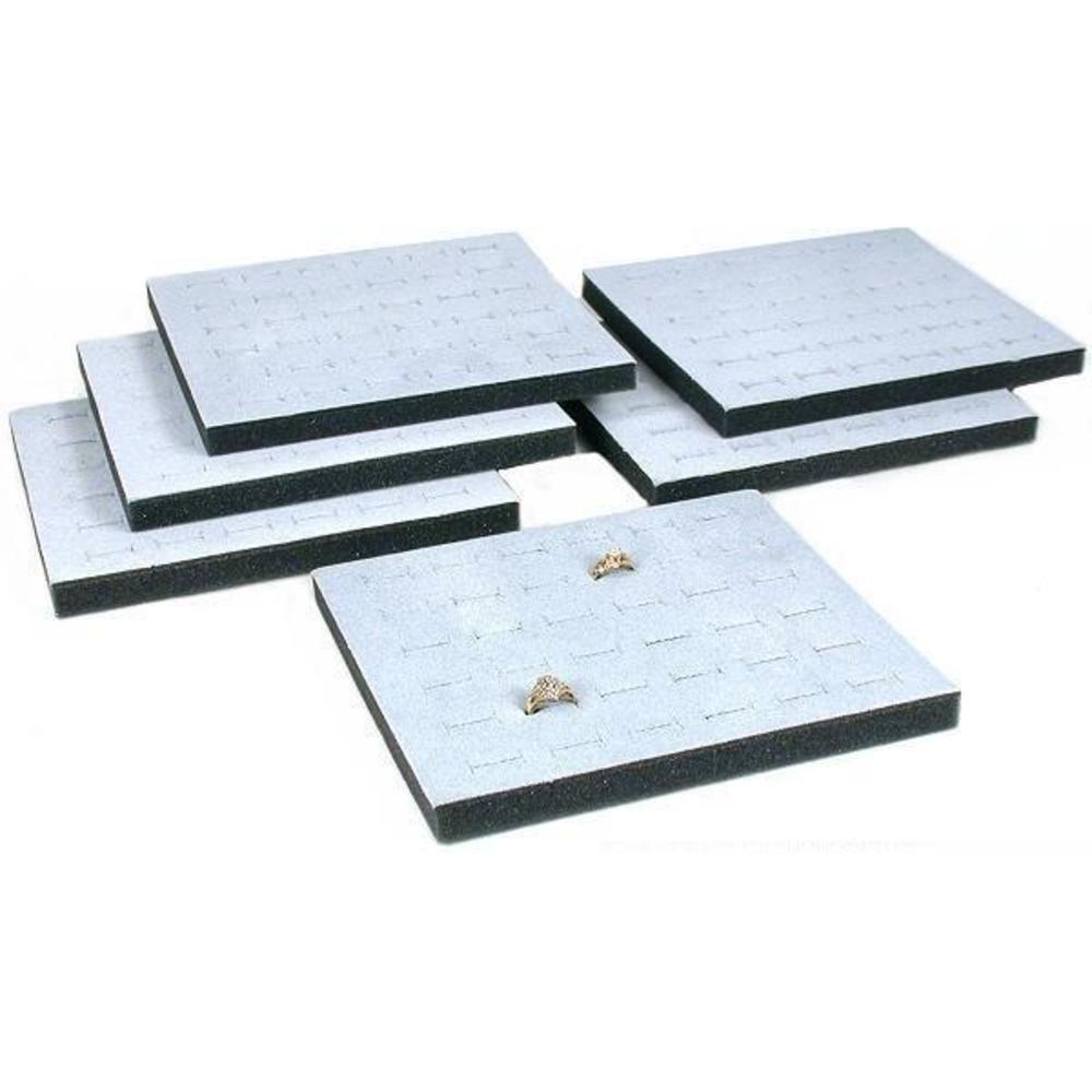 6 36 Slot Gray Foam Ring Display Tray Inserts