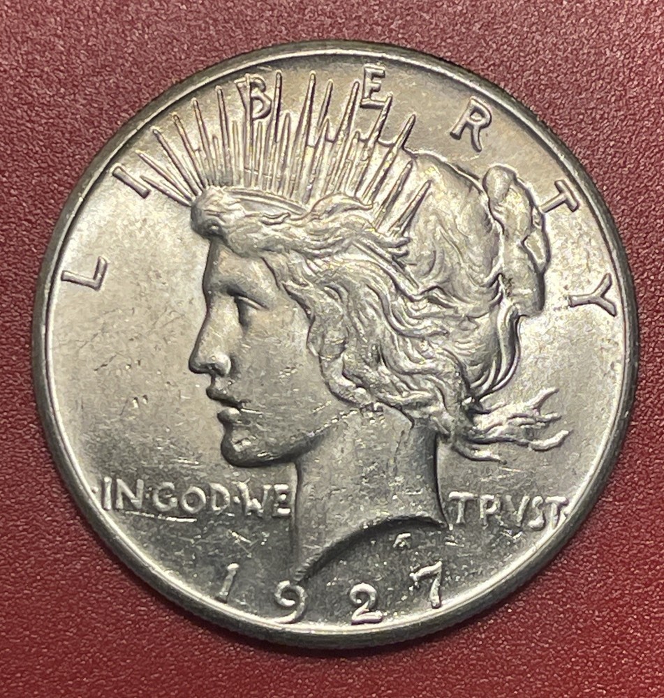 1927 P Peace Silver Dollar, Uncirculated.