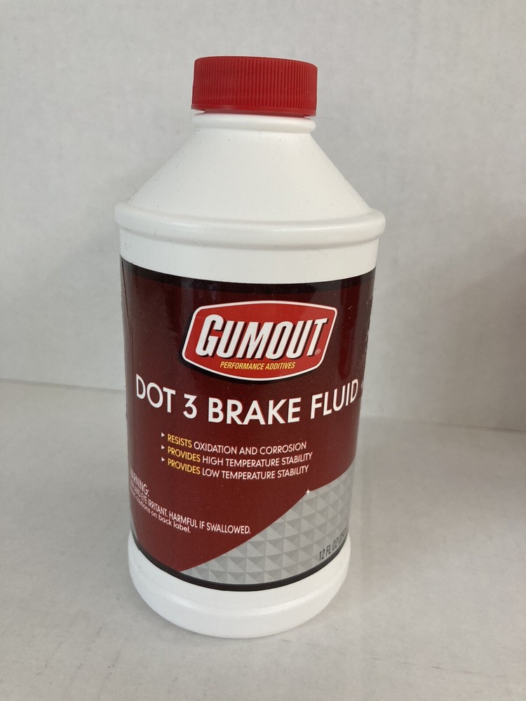 (x3) Gumout, Dot 3 Brake Fluid, 12 oz. each