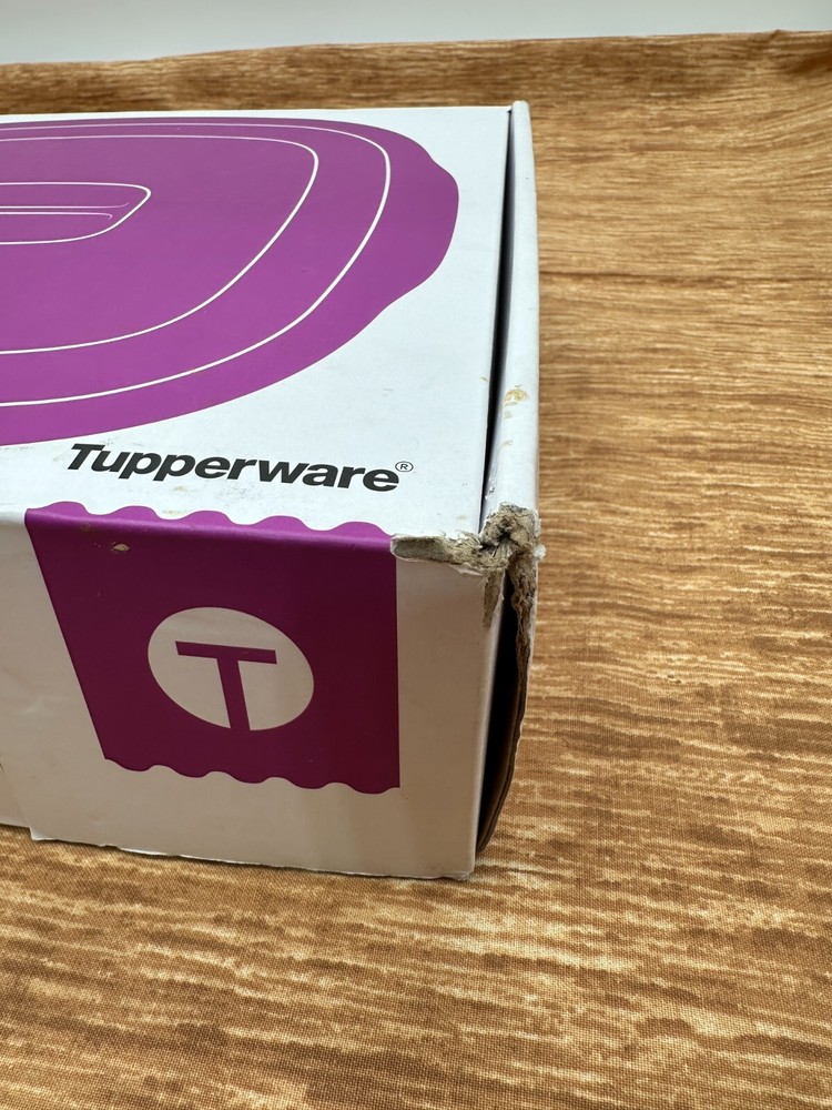 Tupperware MicroPro Series Microwave Grill Base & Lid Micro Pro NEW BOX BLUE 10"