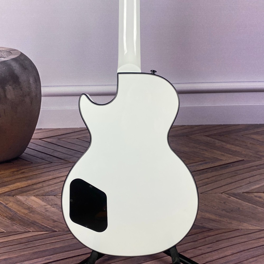 Rosewood Fingerboard 6-String Single Pickup White Electric Guitar 6 strings