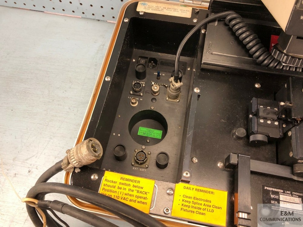 IFS-2001 PERFORMED LINE PRODUCTS INTELLIGENT FUSION SPLICER + DOCS & ACCESSORIES