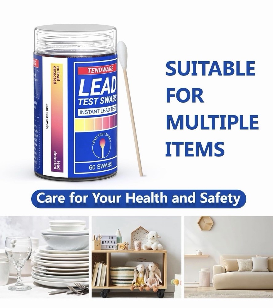 Lead Paint Test Kit: 60 Swabs Accurately Formulated Lead Test Kit Testing for...
