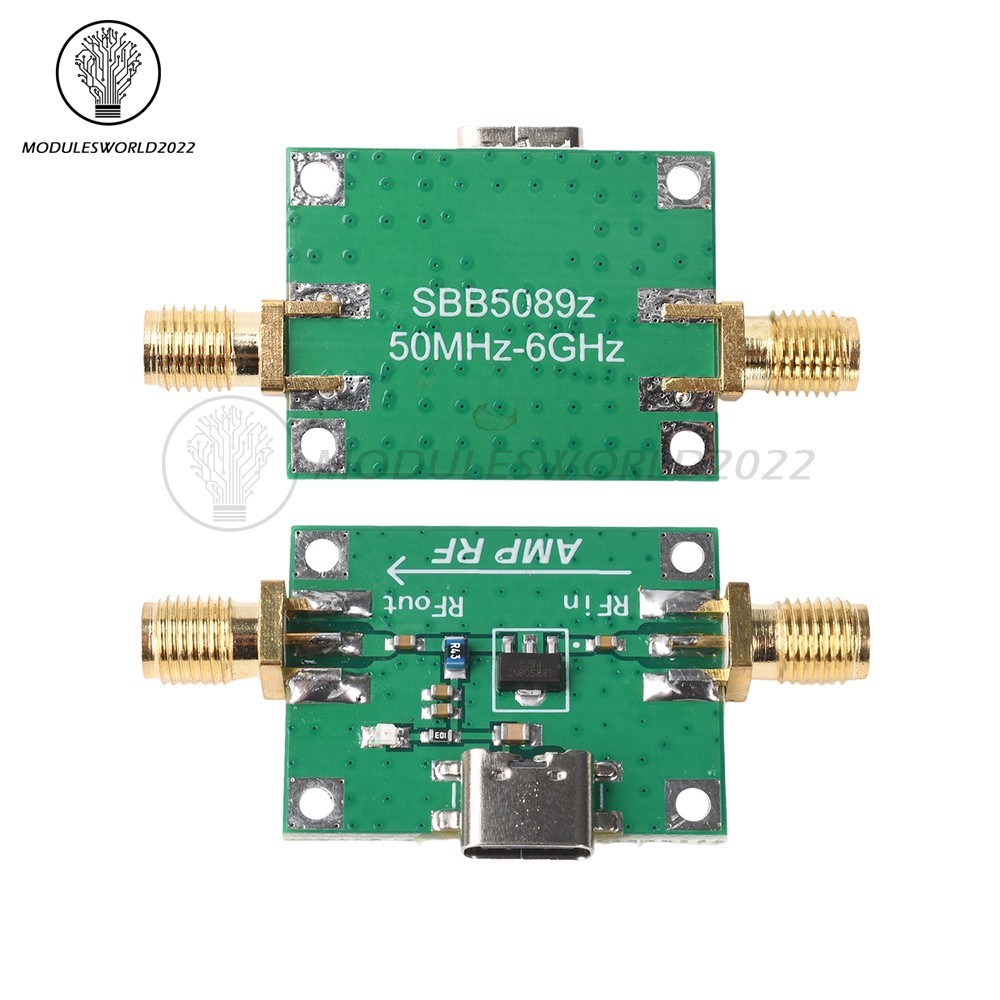 DC 5V SBB5089 Gain 20dB RF Module 5MHz~6GHz RF Power Amplifier Front-end module
