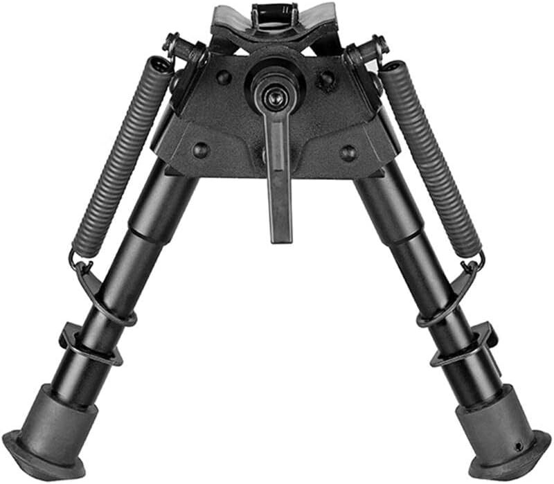 6" to 9" Adjustable Pivot / Rotating Spring Return Rifle Bipod Adjustable Legs