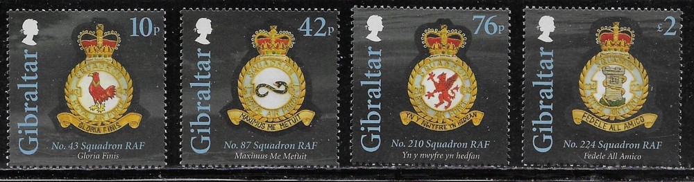 Gibraltar Scott #'s 1374a-d MNH