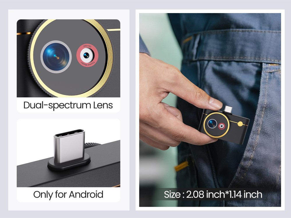 Thermal Master P4 512*384 X³IR Resolution 600℃ with Visual Camera for Android