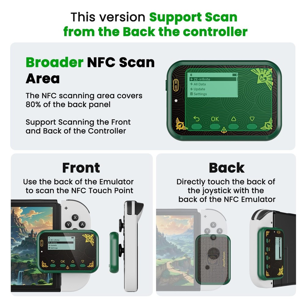 NFC Emulator, Store 3000 NFC Data, Support Ulimited Scan, 1.2" Screen, Easy B...