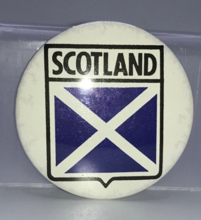 Vintage Scotland Pinback Button