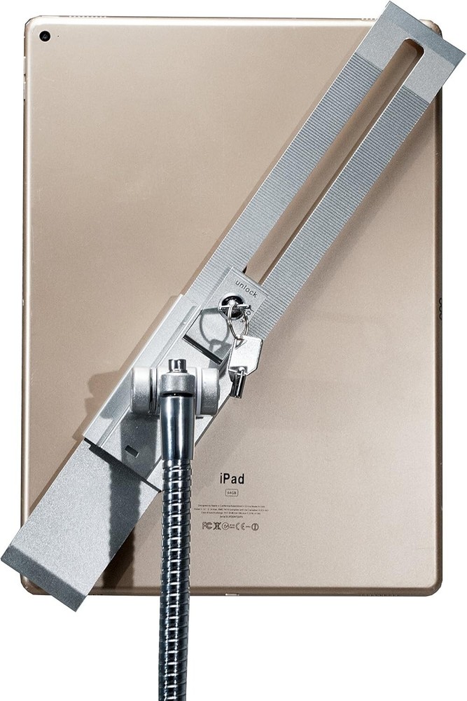 Gooseneck Floor Stand -Heavy-Duty, Secure and Ht Adjustable for iPad/Surface Pro
