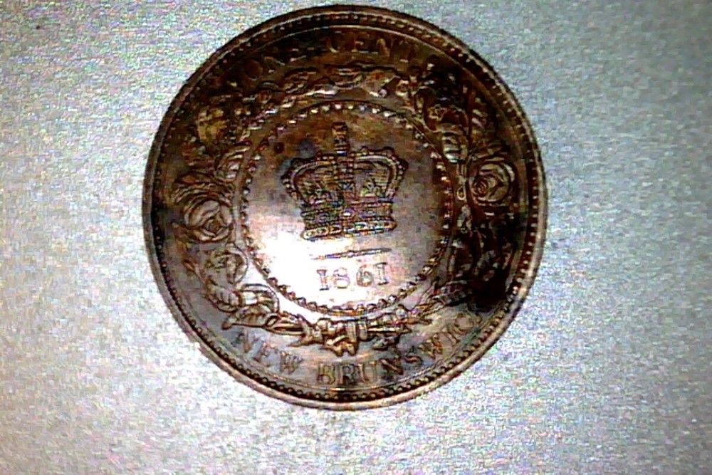 1861 NEW BRUNSWICK CANADA LARGE CENT, UNC, #CL011