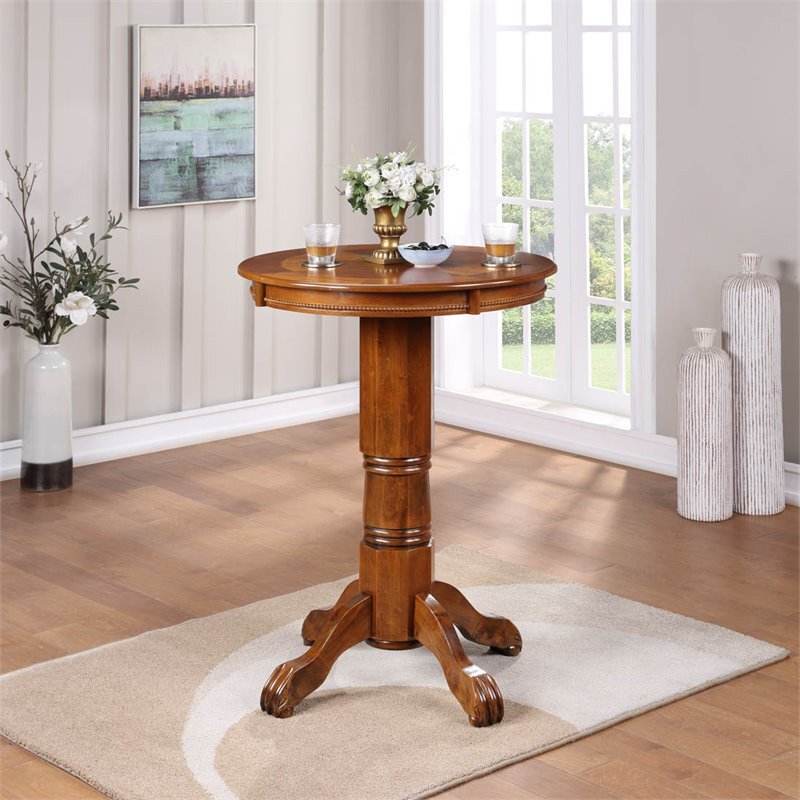 Boraam Florence Pub Table in Walnut