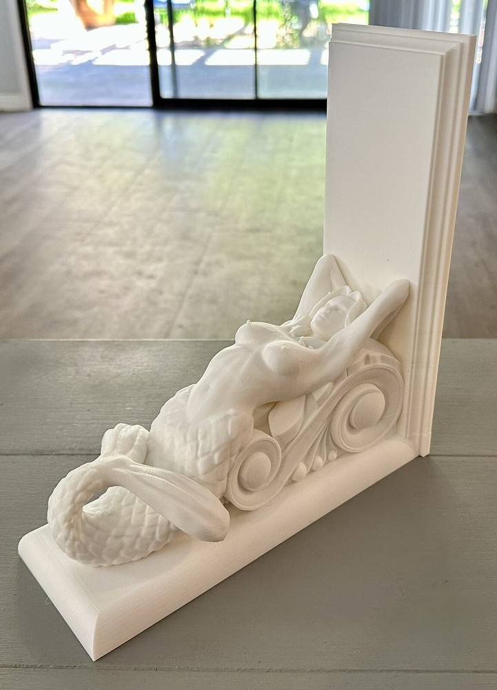 Mermaid Bookend Bookshelf Shelf ~10 Inches
