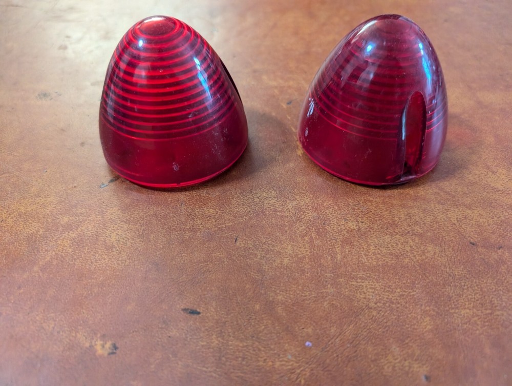 Pair Red Beehive Light sae-P2-96 DOT (b44) harley
