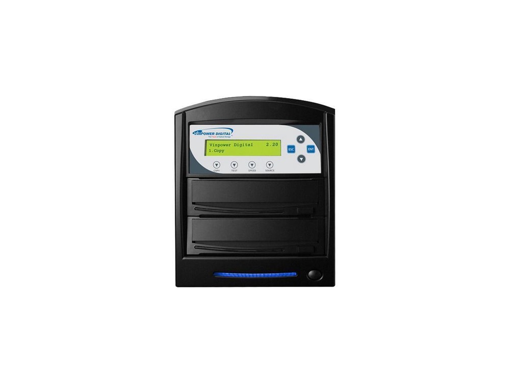 VINPOWER Black 1 to 1 64M Buffer Memory SharkCopier DVD/CD Tower Duplicator Mode