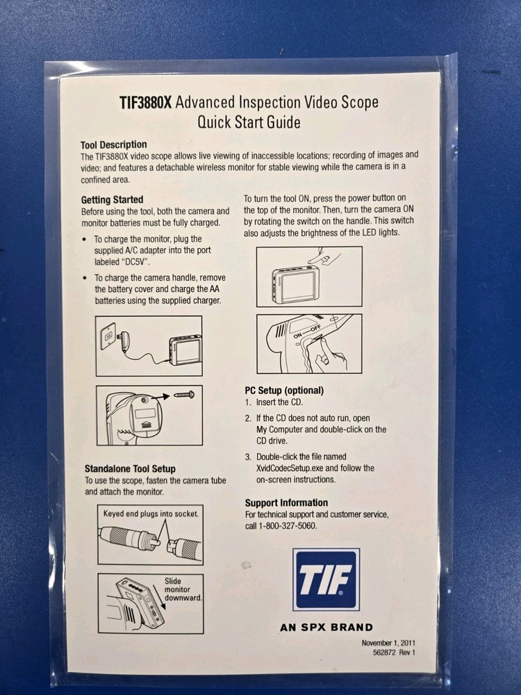 TIF - ADVANCED VIDEO INSPECTION SCOPE TIF3880X