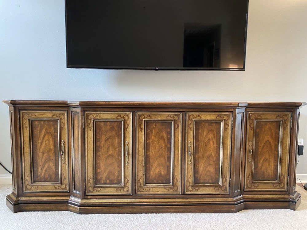 Vintage Drexel Heritage Sketchbook Credenza Sideboard Buffet