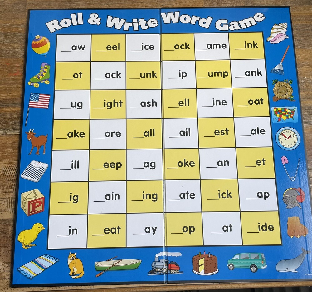 Lakeshore Roll & Write Word Game