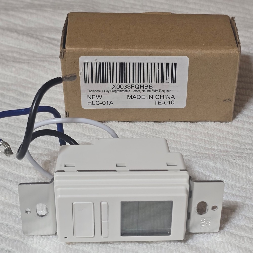 7 Day Programmable In-Wall Timer Switch Digital Sunrise Sunset Lighting Fan Time