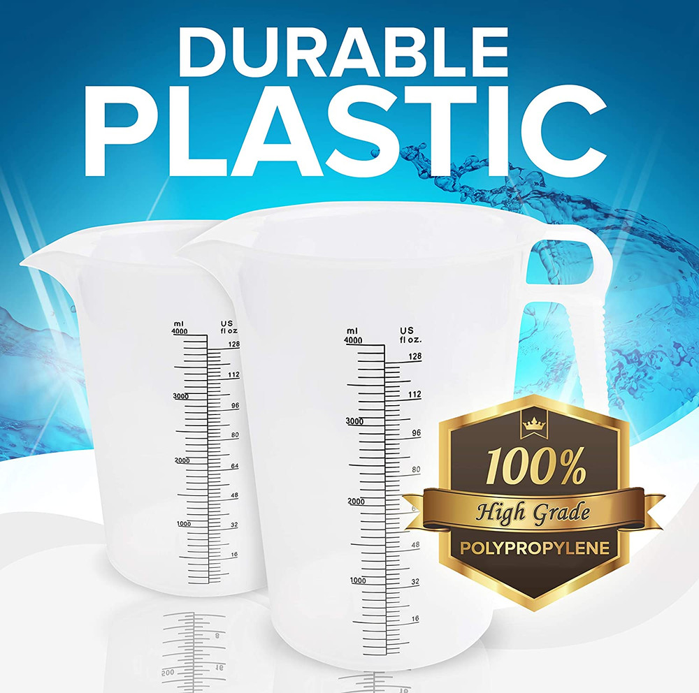 32Oz (1 Quart) Measuring Pitcher, Plastic, Multipurpose - Great for Chemicals, O