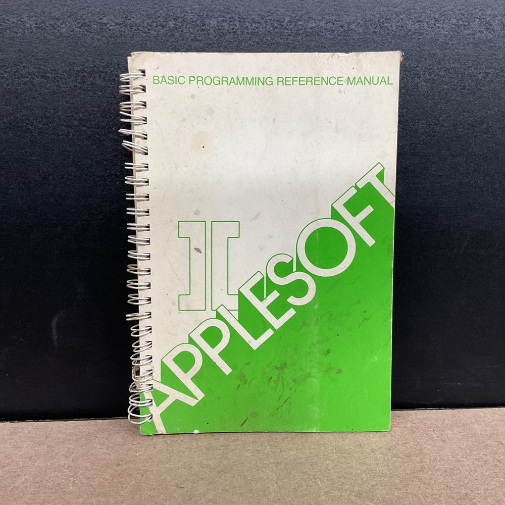 Apple AppleSoft II Basic Programming Reference Manual Vintage Computing