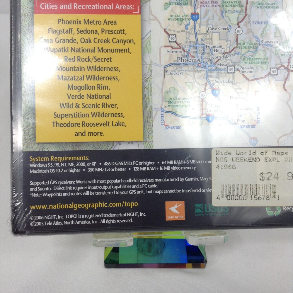 National Geographic WeekendExplorer 3D Mapping Software | Phoenix Area | Shrink