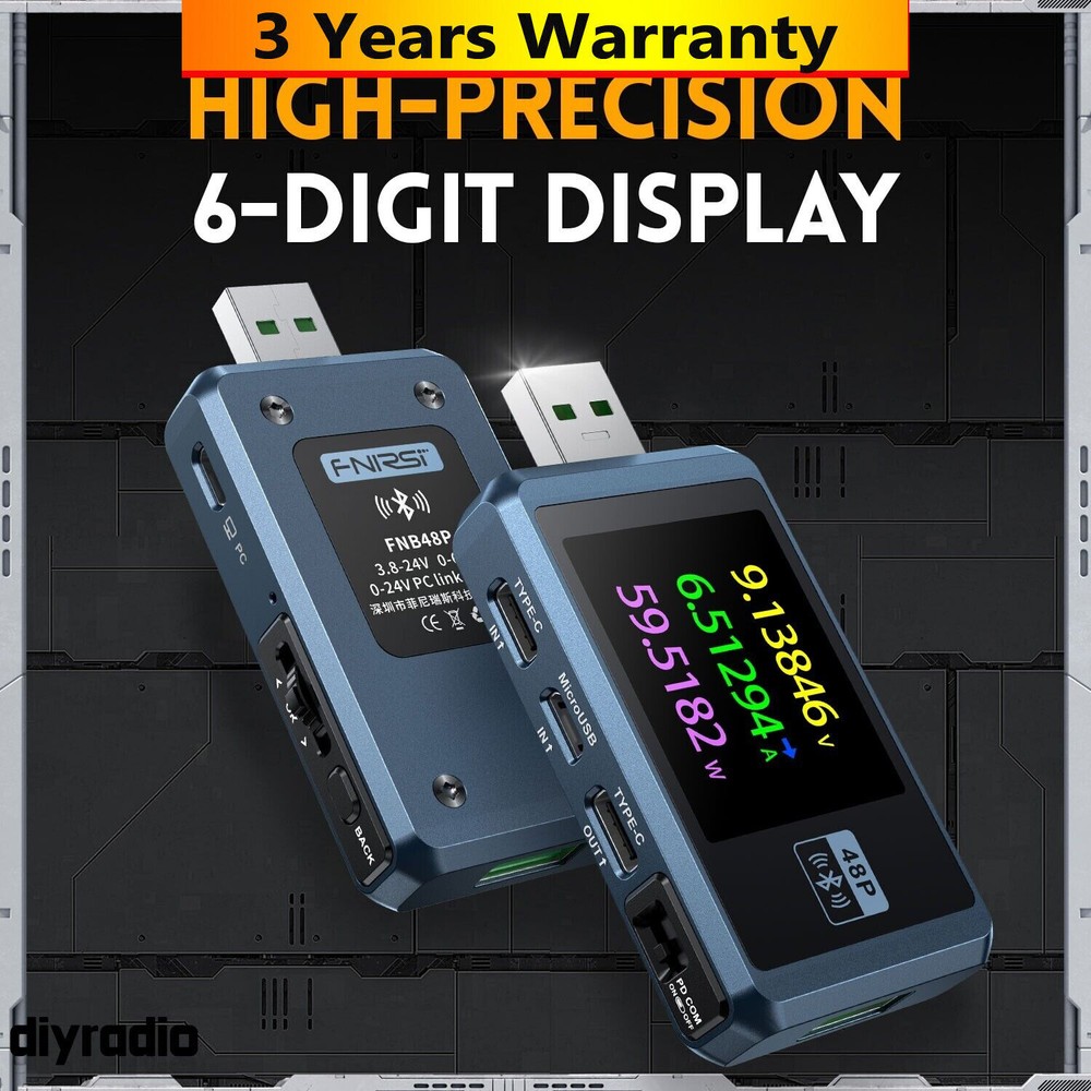 FNB48P Bluetooth Version Blue High Quality USB Tester +Bluetooth for Charge Test