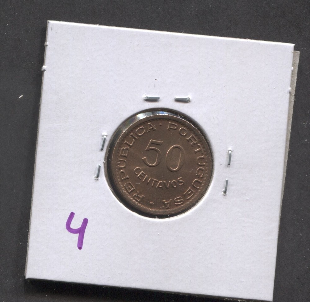 1957-Mozambique-50 Cents- BU